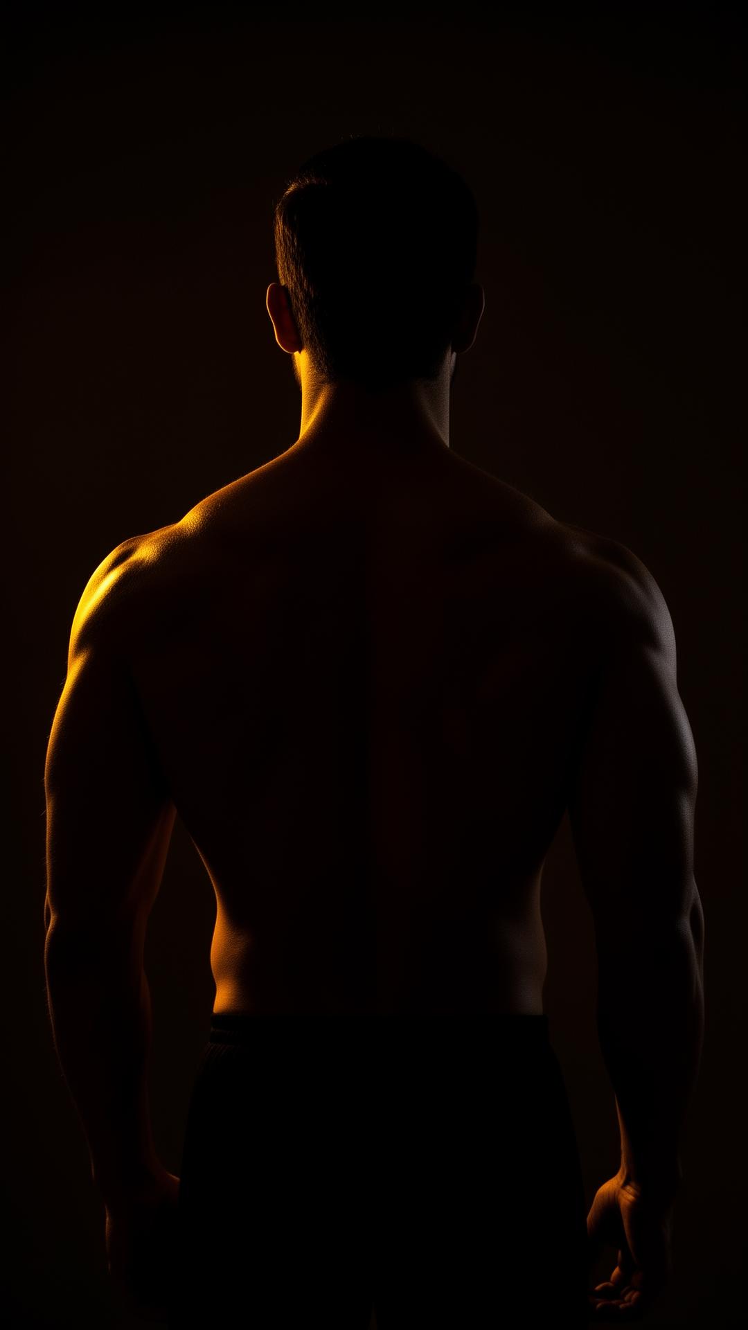 Male silhouette used for a gay massage directory hero